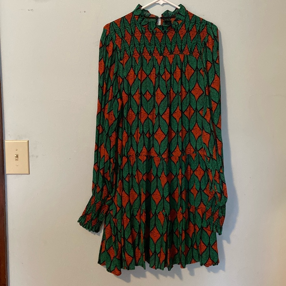 Code Mode graphic print party dress